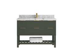 Catalina 48 in W x 22 in D Free Standing Reeded Single Sink Bathroom Vanity - photo 36