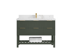 Catalina 48 in W x 22 in D Free Standing Reeded Single Sink Bathroom Vanity - photo 24