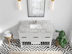 Catalina 48 in W x 22 in D Free Standing Reeded Single Sink Bathroom Vanity - photo 38