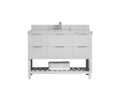 Catalina 48 in W x 22 in D Free Standing Reeded Single Sink Bathroom Vanity - photo 35
