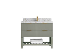 Catalina 48 in W x 22 in D Free Standing Reeded Single Sink Bathroom Vanity - photo 30