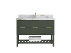 Catalina 48 in W x 22 in D Free Standing Reeded Single Sink Bathroom Vanity - photo 20