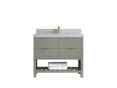 Catalina 48 in W x 22 in D Free Standing Reeded Single Sink Bathroom Vanity - photo 24