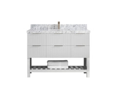 Catalina 48 in W x 22 in D Free Standing Reeded Single Sink Bathroom Vanity - photo 19