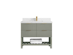 Catalina 48 in W x 22 in D Free Standing Reeded Single Sink Bathroom Vanity - photo 22