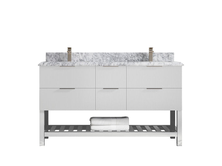 Catalina 60 in W x 22 in D Free Standing Reeded Double Sink Bathroom Vanity - photo 45