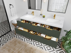 Catalina 60 in W x 22 in D Free Standing Reeded Double Sink Bathroom Vanity - photo 3