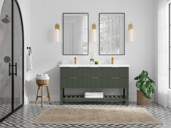 Catalina 60 in W x 22 in D Free Standing Reeded Double Sink Bathroom Vanity - photo 4