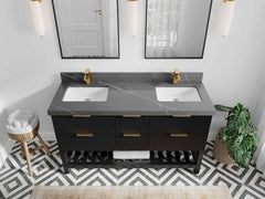 Catalina 60 in W x 22 in D Free Standing Reeded Double Sink Bathroom Vanity - photo 26