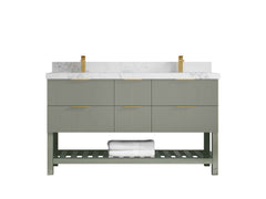 Catalina 60 in W x 22 in D Free Standing Reeded Double Sink Bathroom Vanity - photo 18