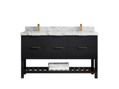 Catalina 60 in W x 22 in D Free Standing Reeded Double Sink Bathroom Vanity - photo 35
