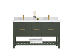 Catalina 60 in W x 22 in D Free Standing Reeded Double Sink Bathroom Vanity - photo 1