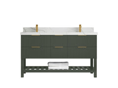 Catalina 60 in W x 22 in D Free Standing Reeded Double Sink Bathroom Vanity - photo 22