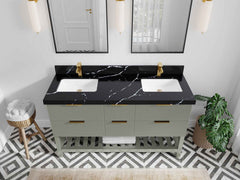 Catalina 60 in W x 22 in D Free Standing Reeded Double Sink Bathroom Vanity - photo 11