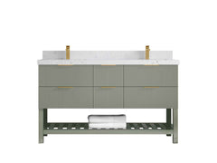 Catalina 60 in W x 22 in D Free Standing Reeded Double Sink Bathroom Vanity - photo 22