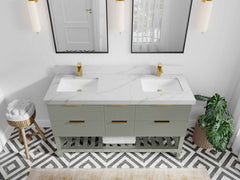 Catalina 60 in W x 22 in D Free Standing Reeded Double Sink Bathroom Vanity - photo 19