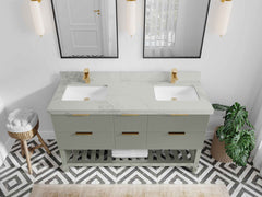 Catalina 60 in W x 22 in D Free Standing Reeded Double Sink Bathroom Vanity - photo 17