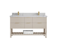 Catalina 60 in W x 22 in D Free Standing Reeded Double Sink Bathroom Vanity - photo 35