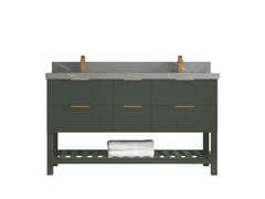 Catalina 60 in W x 22 in D Free Standing Reeded Double Sink Bathroom Vanity - photo 32