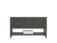 Catalina 60 in W x 22 in D Free Standing Reeded Double Sink Bathroom Vanity - photo 6