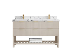 Catalina 60 in W x 22 in D Free Standing Reeded Double Sink Bathroom Vanity - photo 33