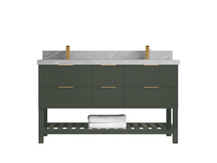Catalina 60 in W x 22 in D Free Standing Reeded Double Sink Bathroom Vanity - photo 30
