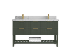 Catalina 60 in W x 22 in D Free Standing Reeded Double Sink Bathroom Vanity - photo 40