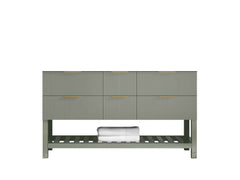 Catalina 60 in W x 22 in D Free Standing Reeded Double Sink Bathroom Vanity - photo 6
