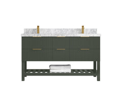 Catalina 60 in W x 22 in D Free Standing Reeded Double Sink Bathroom Vanity - photo 14