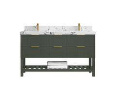 Catalina 60 in W x 22 in D Free Standing Reeded Double Sink Bathroom Vanity - photo 38