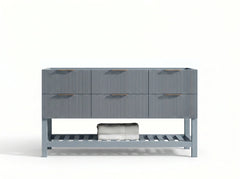 Catalina 60 in W x 22 in D Free Standing Reeded Single Sink Bathroom Vanity - photo 3