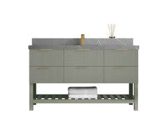 Catalina 60 in W x 22 in D Free Standing Reeded Single Sink Bathroom Vanity - photo 24