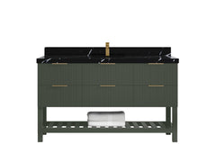 Catalina 60 in W x 22 in D Free Standing Reeded Single Sink Bathroom Vanity - photo 17