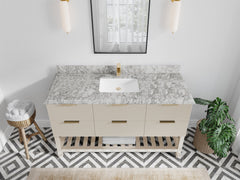Catalina 60 in W x 22 in D Free Standing Reeded Single Sink Bathroom Vanity - photo 38