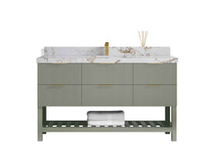 Catalina 60 in W x 22 in D Free Standing Reeded Single Sink Bathroom Vanity - photo 28