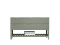 Catalina 60 in W x 22 in D Free Standing Reeded Single Sink Bathroom Vanity - photo 6