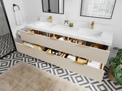 Catalina 72 in W x 22 in D Free Standing Reeded Double Sink Bathroom Vanity - photo 3