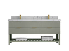 Catalina 72 in W x 22 in D Free Standing Reeded Double Sink Bathroom Vanity - photo 36