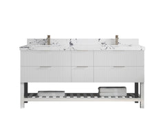 Catalina 72 in W x 22 in D Free Standing Reeded Double Sink Bathroom Vanity - photo 33