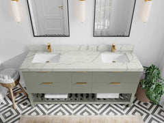 Catalina 72 in W x 22 in D Free Standing Reeded Double Sink Bathroom Vanity - photo 31