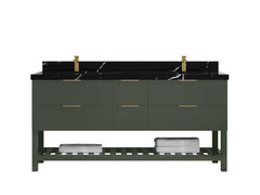 Catalina 72 in W x 22 in D Free Standing Reeded Double Sink Bathroom Vanity - photo 9