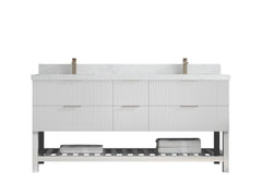 Catalina 72 in W x 22 in D Free Standing Reeded Double Sink Bathroom Vanity - photo 23