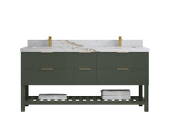 Catalina 72 in W x 22 in D Free Standing Reeded Double Sink Bathroom Vanity - photo 11