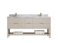 Catalina 72 in W x 22 in D Free Standing Reeded Double Sink Bathroom Vanity - photo 39