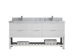 Catalina 72 in W x 22 in D Free Standing Reeded Double Sink Bathroom Vanity - photo 35