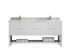 Catalina 72 in W x 22 in D Free Standing Reeded Double Sink Bathroom Vanity - photo 19