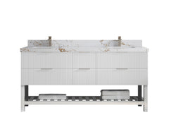 Catalina 72 in W x 22 in D Free Standing Reeded Double Sink Bathroom Vanity - photo 31