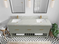 Catalina 72 in W x 22 in D Free Standing Reeded Double Sink Bathroom Vanity - photo 21