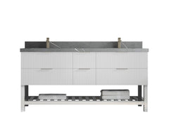 Catalina 72 in W x 22 in D Free Standing Reeded Double Sink Bathroom Vanity - photo 27