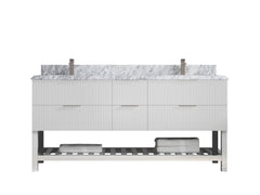 Catalina 72 in W x 22 in D Free Standing Reeded Double Sink Bathroom Vanity - photo 39